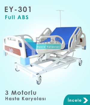 3 motorlu full ABS hasta yatağı EY-301