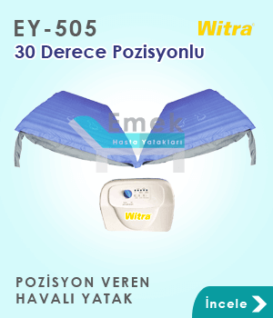 30 derece pozisyon veren havalı yatak